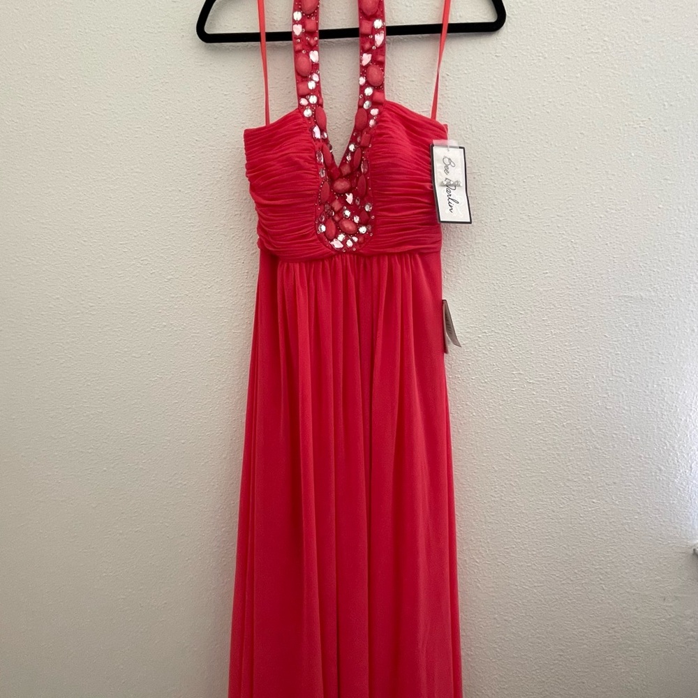 Bee Darlin Pink Floor Length Dress Size 7/8